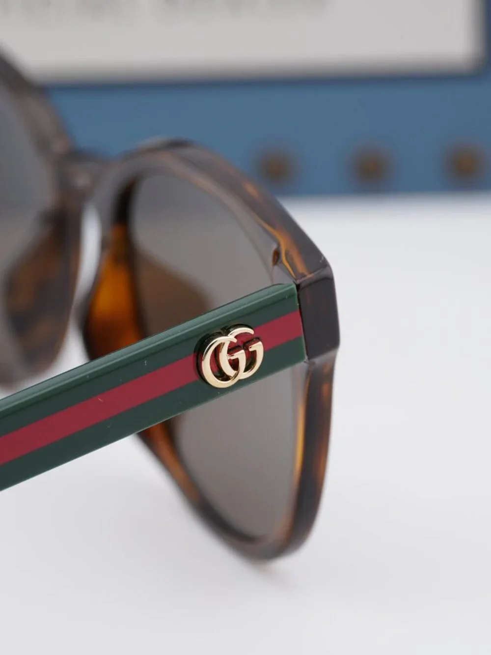 Gucci GG0855SK 003 Square Sunglasses - Havana\ Brown